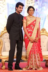 Hero Aadi Wedding Reception Photos